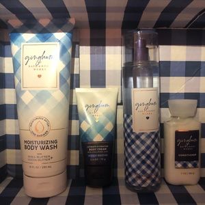 Bath and Body Works set—GINGHAM